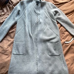 100% Cashmere Cardigan in Gray